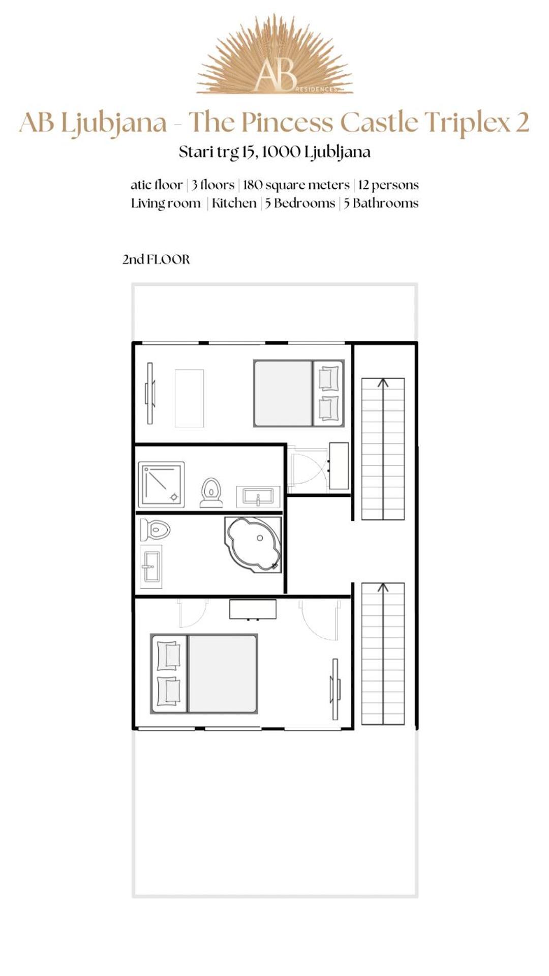 Ab Ljubljana - The Princess Castle Triplex מראה חיצוני תמונה